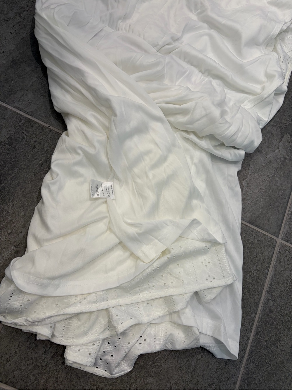 Women’s white/cream Ecowish eyelet sundress, NWT, size L - Picture 16 of 16